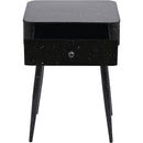 Meridian Rylan Black Iron Night Stand IMAGE 3