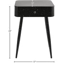Meridian Rylan Black Iron Night Stand IMAGE 9