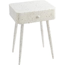 Meridian Rylan White Iron Night Stand IMAGE 4