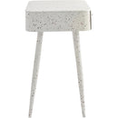 Meridian Rylan White Iron Night Stand IMAGE 6