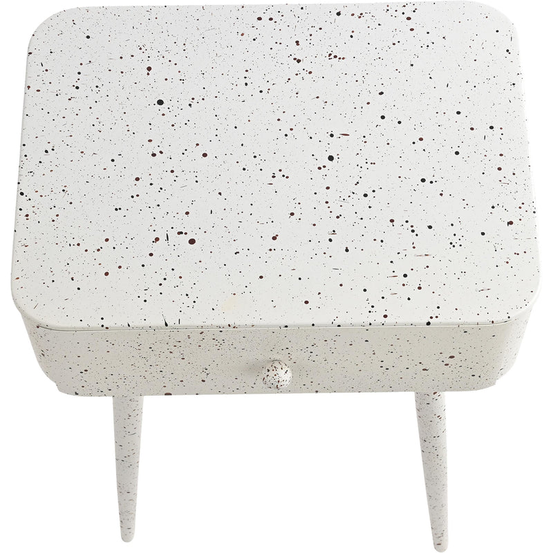 Meridian Rylan White Iron Night Stand IMAGE 7