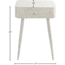 Meridian Rylan White Iron Night Stand IMAGE 9