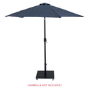Meridian Belize Matte Black Steel Patio Umbrella Base IMAGE 15