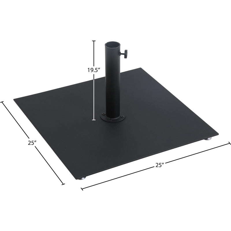 Meridian Belize Matte Black Steel Patio Umbrella Base IMAGE 16