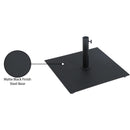 Meridian Belize Matte Black Steel Patio Umbrella Base IMAGE 17