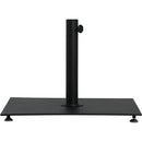 Meridian Belize Matte Black Steel Patio Umbrella Base IMAGE 3