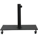 Meridian Belize Matte Black Steel Patio Umbrella Base IMAGE 4