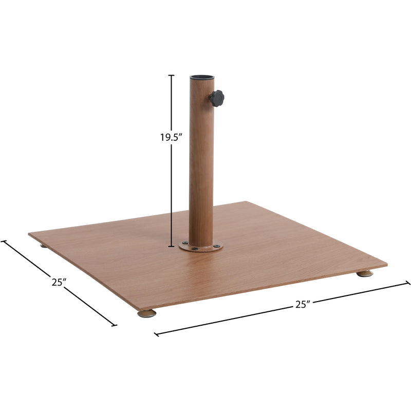 Meridian Belize Teak Steel Patio Umbrella Base IMAGE 13