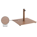 Meridian Belize Teak Steel Patio Umbrella Base IMAGE 14
