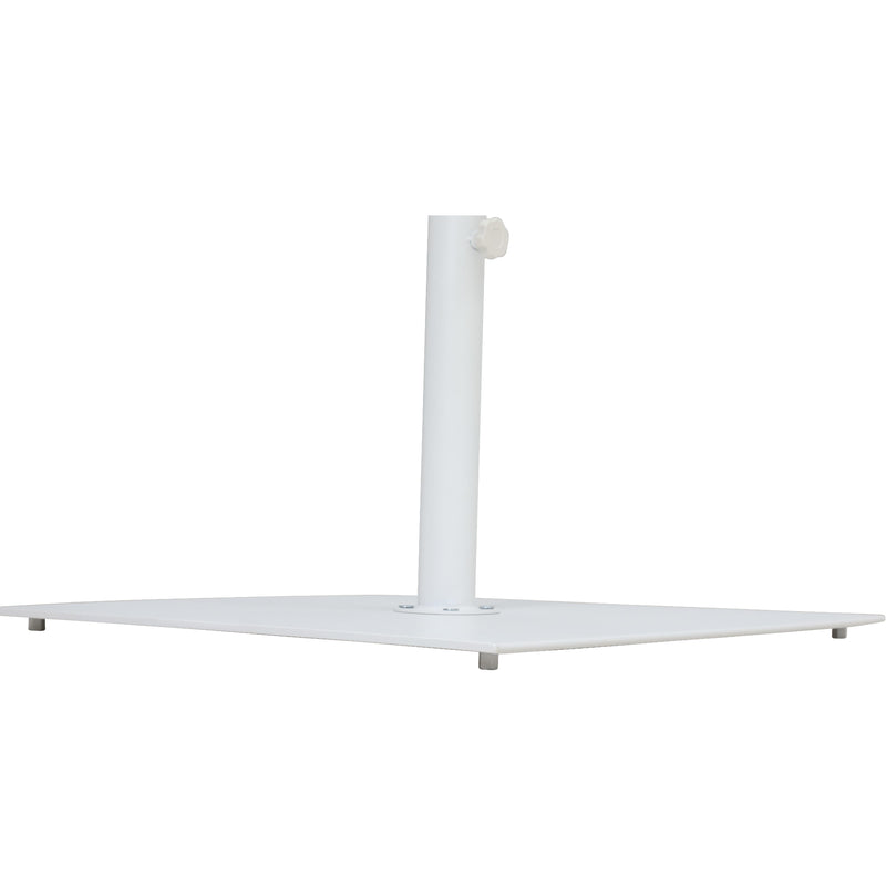 Meridian Belize Matte White Steel Patio Umbrella Base IMAGE 11