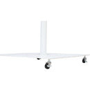 Meridian Belize Matte White Steel Patio Umbrella Base IMAGE 13