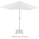 Meridian Belize Matte White Steel Patio Umbrella Base IMAGE 15