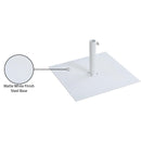 Meridian Belize Matte White Steel Patio Umbrella Base IMAGE 17