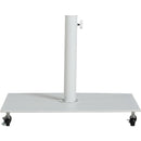 Meridian Belize Matte White Steel Patio Umbrella Base IMAGE 4