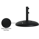 Meridian Cozumel Matte Black Steel Patio Umbrella Base IMAGE 11