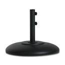 Meridian Cozumel Matte Black Steel Patio Umbrella Base IMAGE 1