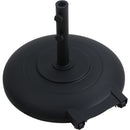 Meridian Cozumel Matte Black Steel Patio Umbrella Base IMAGE 4