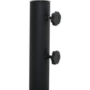 Meridian Cozumel Matte Black Steel Patio Umbrella Base IMAGE 8