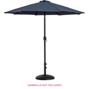 Meridian Cozumel Matte Black Steel Patio Umbrella Base IMAGE 9