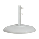 Meridian Cozumel Matte White Steel Patio Umbrella Base IMAGE 1