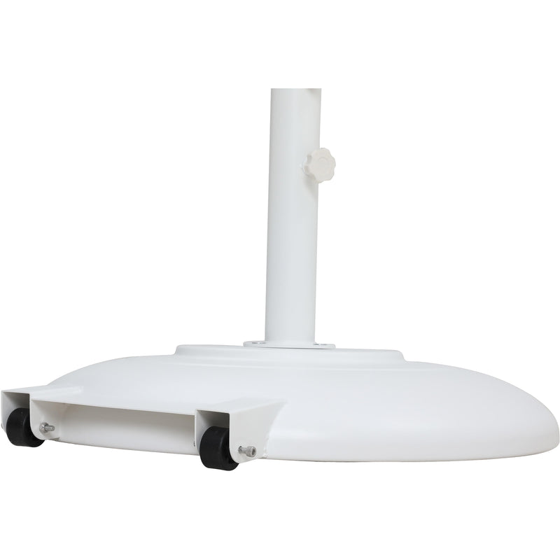 Meridian Cozumel Matte White Steel Patio Umbrella Base IMAGE 7
