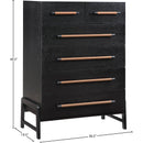 Meridian Kaya Black Vegan Leather Chest IMAGE 10