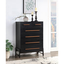 Meridian Kaya Black Vegan Leather Chest IMAGE 2