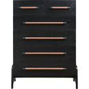 Meridian Kaya Black Vegan Leather Chest IMAGE 3