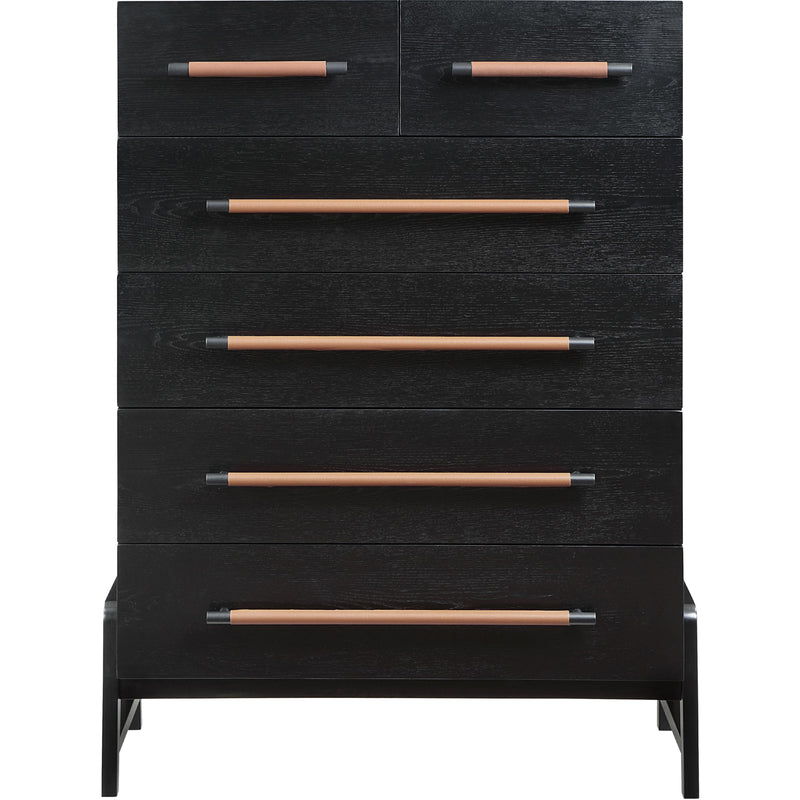 Meridian Kaya Black Vegan Leather Chest IMAGE 3