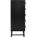 Meridian Kaya Black Vegan Leather Chest IMAGE 4