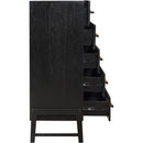 Meridian Kaya Black Vegan Leather Chest IMAGE 5