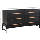 Meridian Kaya Black Vegan Leather Dresser IMAGE 10