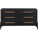 Meridian Kaya Black Vegan Leather Dresser IMAGE 3