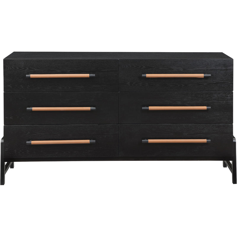 Meridian Kaya Black Vegan Leather Dresser IMAGE 3