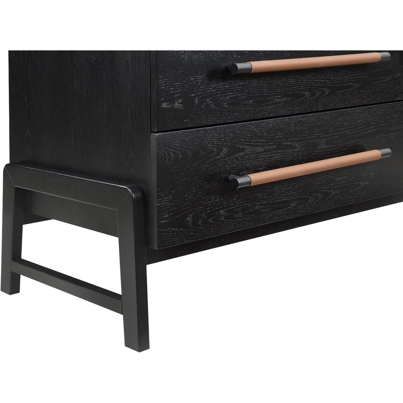 Meridian Kaya Black Vegan Leather Dresser IMAGE 7
