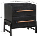 Meridian Kaya Black Vegan Leather Night Stand IMAGE 10