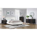 Meridian Kaya Black Vegan Leather Night Stand IMAGE 12