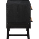Meridian Kaya Black Vegan Leather Night Stand IMAGE 4