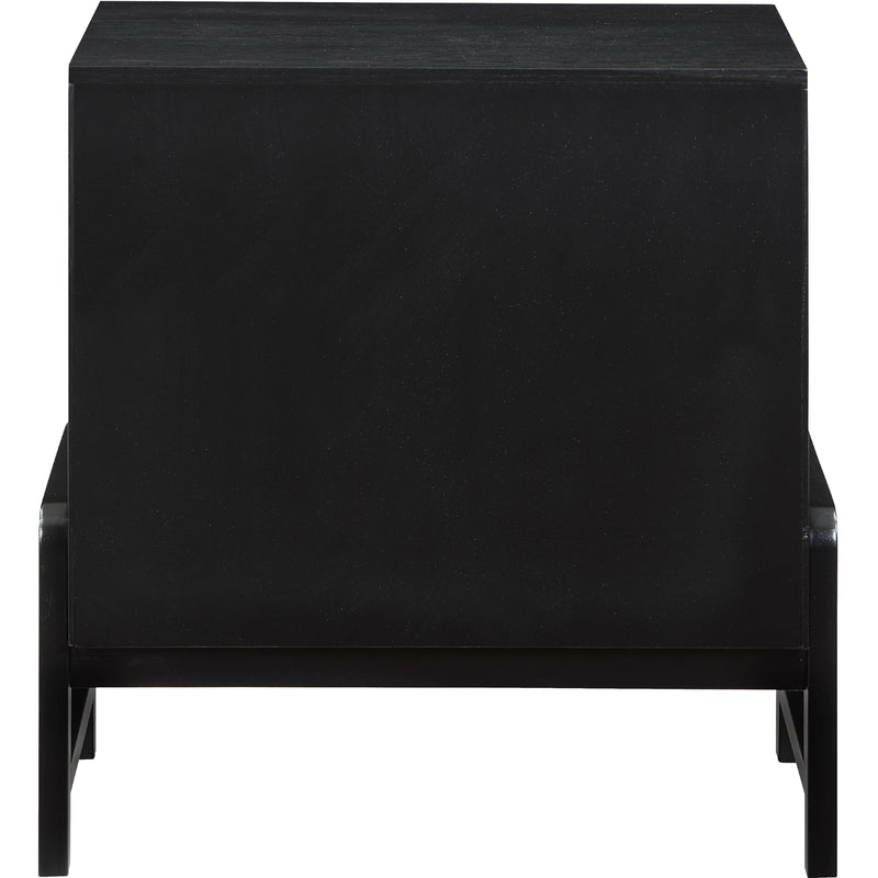 Meridian Kaya Black Vegan Leather Night Stand IMAGE 6