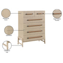 Meridian Kaya Natural Vegan Leather Chest IMAGE 11