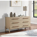 Meridian Kaya Natural Vegan Leather Dresser IMAGE 2