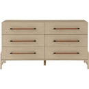 Meridian Kaya Natural Vegan Leather Dresser IMAGE 3