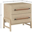 Meridian Kaya Natural Vegan Leather Night Stand IMAGE 10