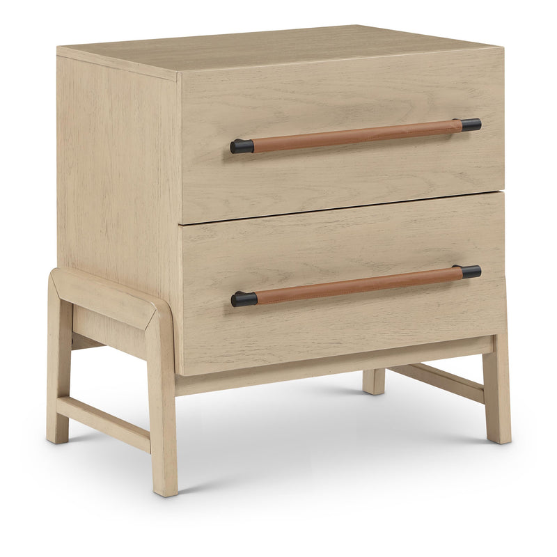 Meridian Kaya Natural Vegan Leather Night Stand IMAGE 1