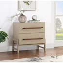 Meridian Kaya Natural Vegan Leather Night Stand IMAGE 2
