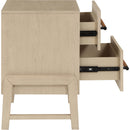 Meridian Kaya Natural Vegan Leather Night Stand IMAGE 5