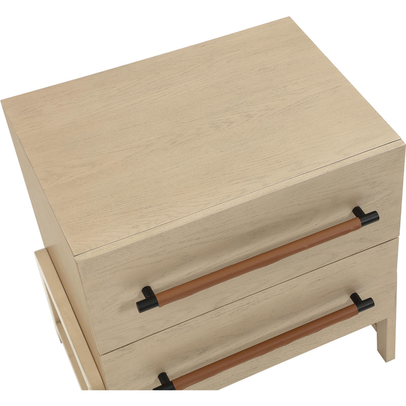 Meridian Kaya Natural Vegan Leather Night Stand IMAGE 8