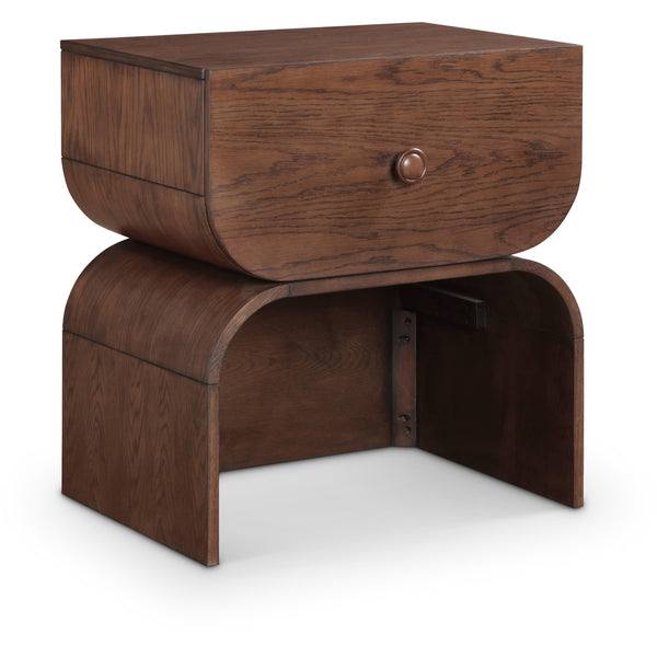 Meridian Jace Brown Night Stand IMAGE 1