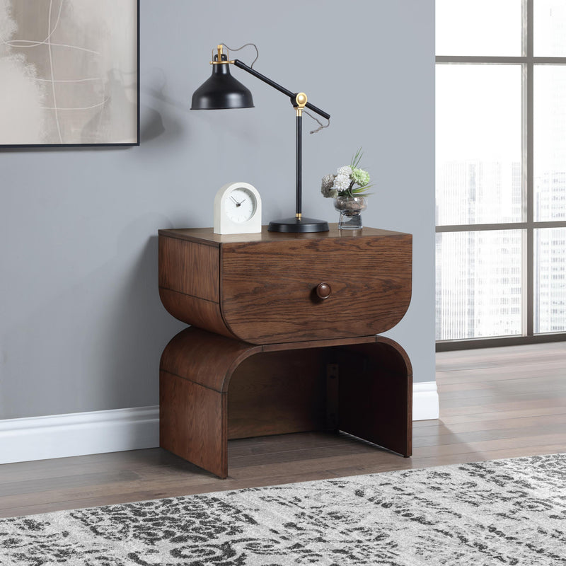 Meridian Jace Brown Night Stand IMAGE 2