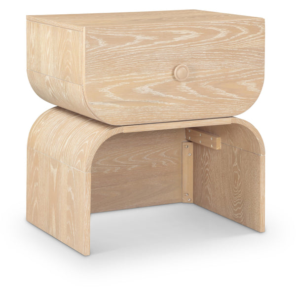 Meridian Jace Natural Night Stand IMAGE 1